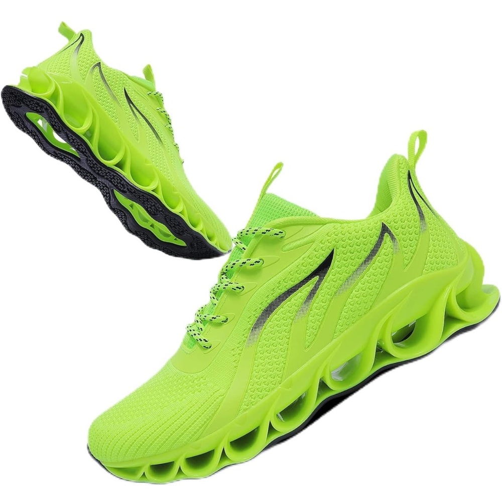 QUINMOK Mens Walking Jogging Tennis Shoes Fashion Breathable Non Slip